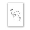 Picasso Minimalist Animal Dog and Peace Dove Canvas Painting Wall Art Pictures Posters and Prints for Living Bedroom Home Decor