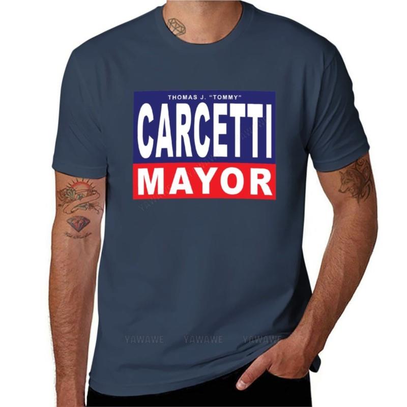 Marke T-Shirt Unisex Carcetti für Bürgermeister T-Shirt Übergroßes T-Shirt Anime Kleidung Trainingsshirts für Unisex Baumwoll-T-Shirt