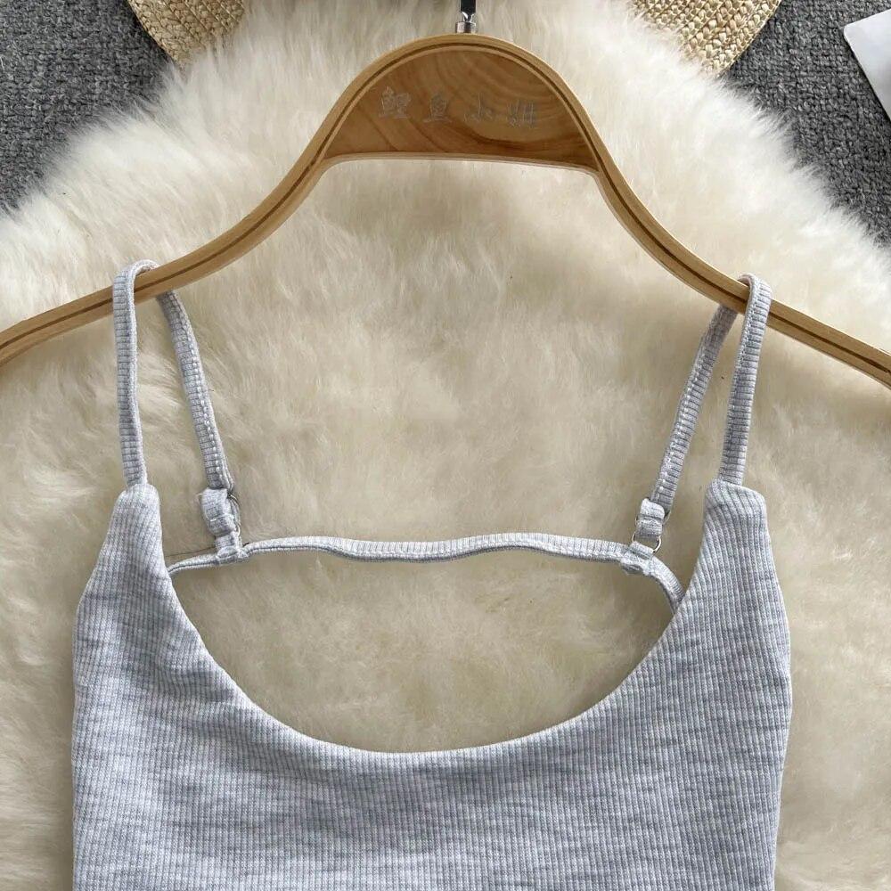 Sommer Backless Sexy Leibchen Frauen Strap Schlank Strand Top 2024 Ärmelloses Streetwear Koreanische Strap Sinnliche Tank Top