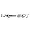 Car Body Trunk Emblem Sticker Xdrive 18i 20i 23i 25i 28i 30i 35i 40i 45i 48i 50i 55i Badge for BMW E90 F39 E46 E60 F10 X3 X5 X6