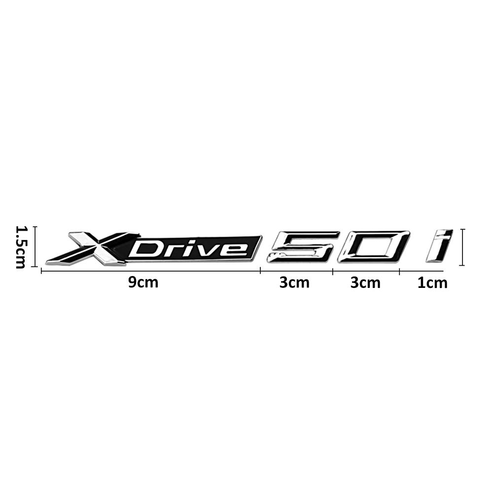 Car Body Trunk Emblem Sticker Xdrive 18i 20i 23i 25i 28i 30i 35i 40i 45i 48i 50i 55i Badge for BMW E90 F39 E46 E60 F10 X3 X5 X6