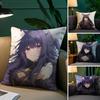 Anime E-Eminence In S-shadow Pillow Case Anti-dustmite Pillowcase Invisible Zipper Silky Short Plush Sofa Cushion Cover