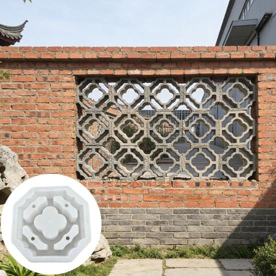 Garden Path Maker Mold Plastic Stepping Stones Mold, Reusable Concrete for Walkway Maker, Durable DIY Casting Pave Yard Patio Decor, Cement Furniture