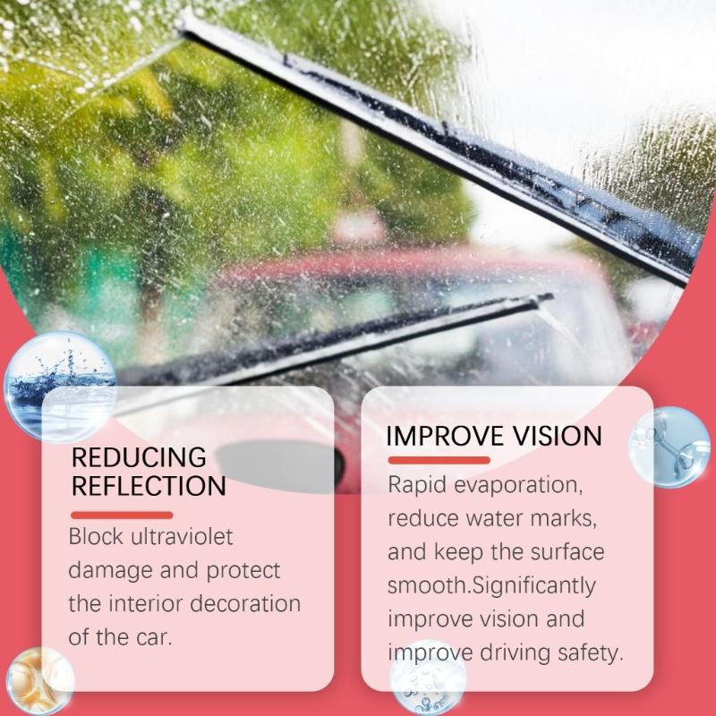 Easy Use Automotive Glass Oil Film Cleaning Car Glass Oil Film Eliminators for  Windshield & Enhances Driving Visibility