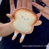 Japanese Cute Toast Coin Purse - Women's Plush Wallet & Card Holder