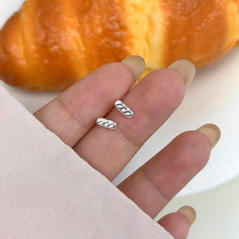 Mini Croissant Stud Earrings For Women Cute Bread Earrings Classic Fine Jewelry Gift