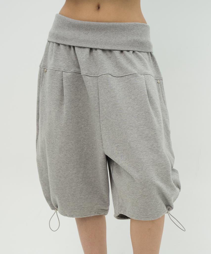 BFEEP Eyelet Adjust Puff Pants_Grey