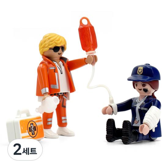 

Playmobil Duo Pack Emergency Doctor and Female Police Figure Set 70823, 2 sets, popular toys in Korea