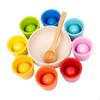 Balls In Cups for Kids, Montessori Toy, Color Sorting Game, Board Logical Thinking Training,