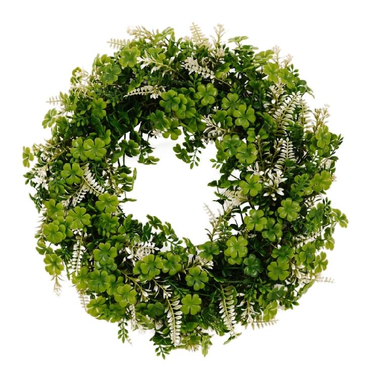 

Beautiful Shamrocks Wreath To Enhances Holiday . s Day featurings Friendly Materials 1 зелёный