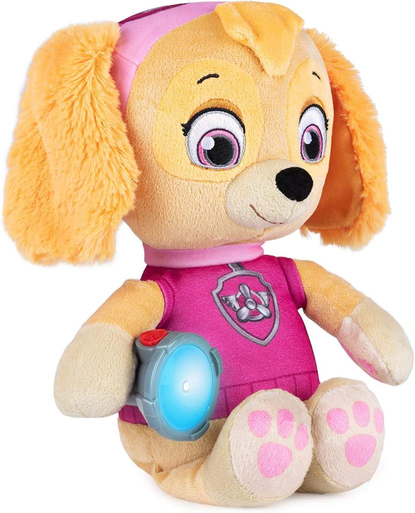 PAW PATROL Skye Plush Talking and Singing Doll with Flashlight and Mini 32cm Toy, Flashlight, [Used]