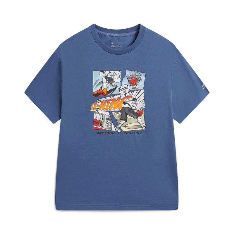 Li-Ning 2026 Unisex Quick-Dry Loose Fit Short Sleeve T-Shirt M