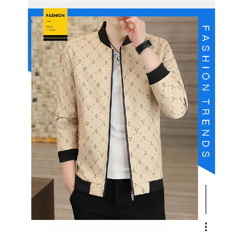 Men's Jacket Spring/Autumn 2026 New Slim Fit Short Casual Versatile Jacket