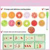 Fruit Educational Kids Fraction Board For Early Childhood Math Building Skills