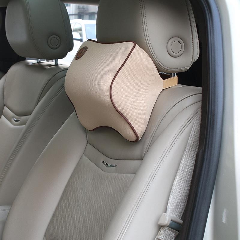 Car Headrest Memory Foam Neck & Lumbar Support Pillow - Customizable.