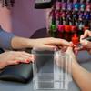 Storage Bins Nail Drill Machine Bits Storage Box Makeup Brush Holder Transparent Nail Drill Grinding Bit Organizer Plastic Nail Drill Tool Displayer