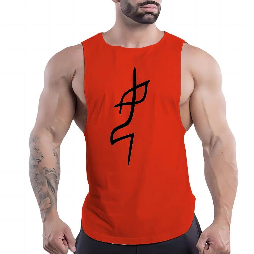 Sommer Herren Casual Sport Rundhals Weste Kreativer Grafik 2D Druck Bequem Stilvoll Atmungsaktiv Ärmelloses T-Shirt