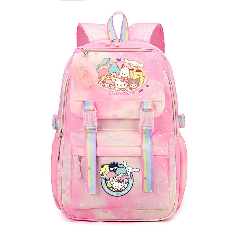 Collection Sweet Xiaoqing Cartoon Peripheral Trend Ridge Protection Backpack Large Capacity Student School Bag