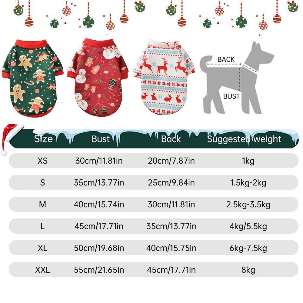 Christmas Pet Supplies For Small Dogs Cats Puppy Dog Costume Pet Clothing Dog Clothes Coat Sweater