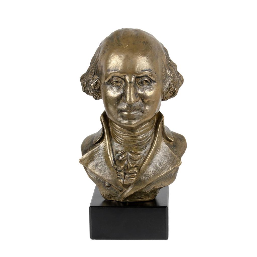 George Washington - marble bust, statuette of a famous person, decoration for office, school, and hotel by the Art-Dog brand