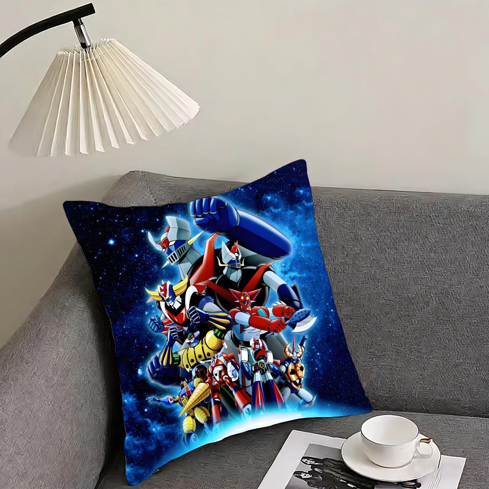 

UUFO RobotT Anime Cushion Cover Pillowcase Ultra Soft Skin Friendly Fabric Cloud Like Comfort Concealed Zipper 30x30cm