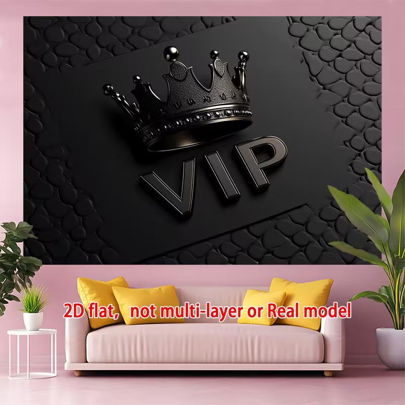 2D VIP Crown Backdrop, Crocodile Texture Background for Studio Photography