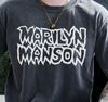 Marilyn Manson T-Shirt On Vintage Black Comfort Colors 1717 Tee