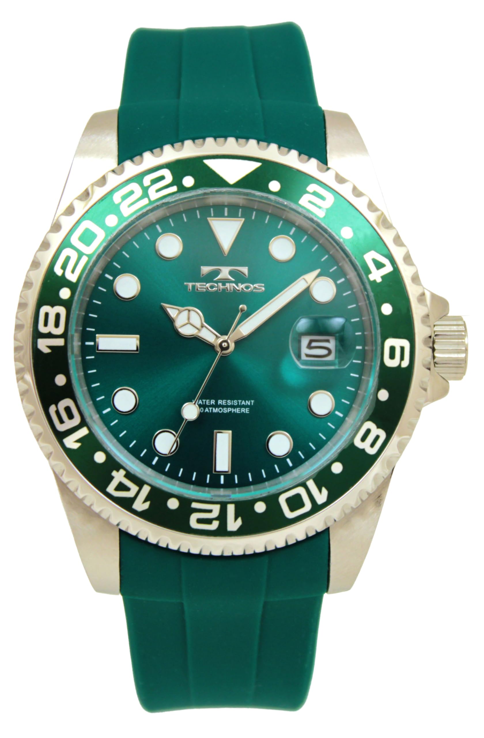 

Technos Men s Date Watch, 100th Anniversary Model, T6C28MM, Green