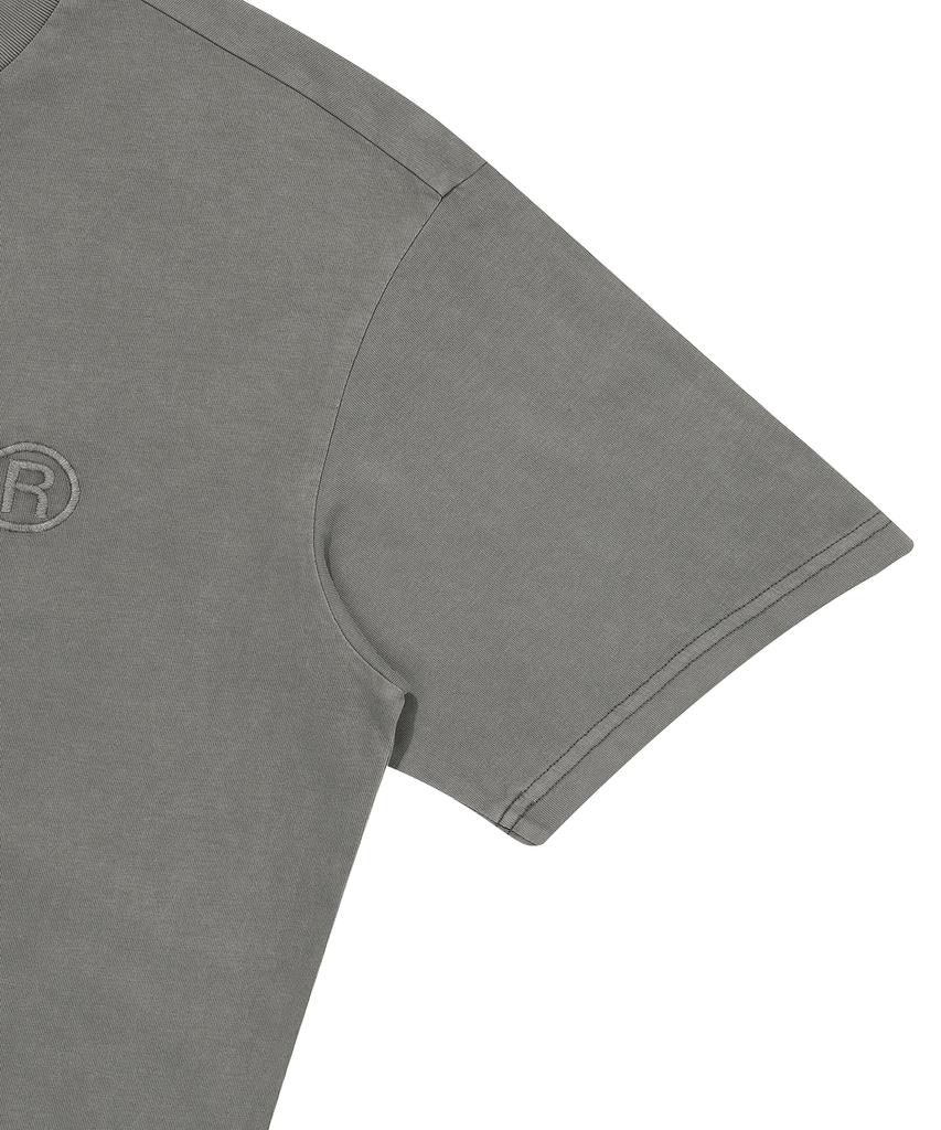 Syupeodeulai Logo Washed Short Sleeve T-Shirt Gray Sduiscq14Gry