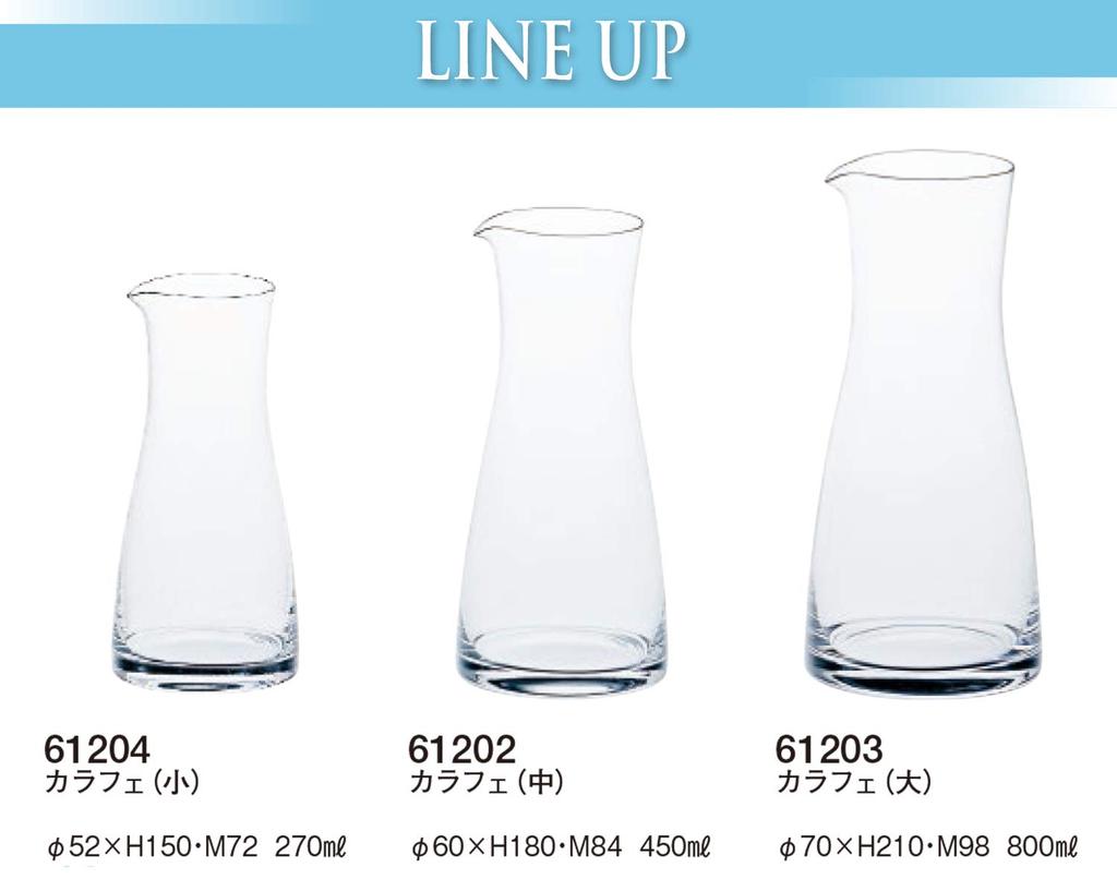 Toyo Sasaki Glass Jug Carafe Small 270ml Made in Japan Pitcher Decanter 61204