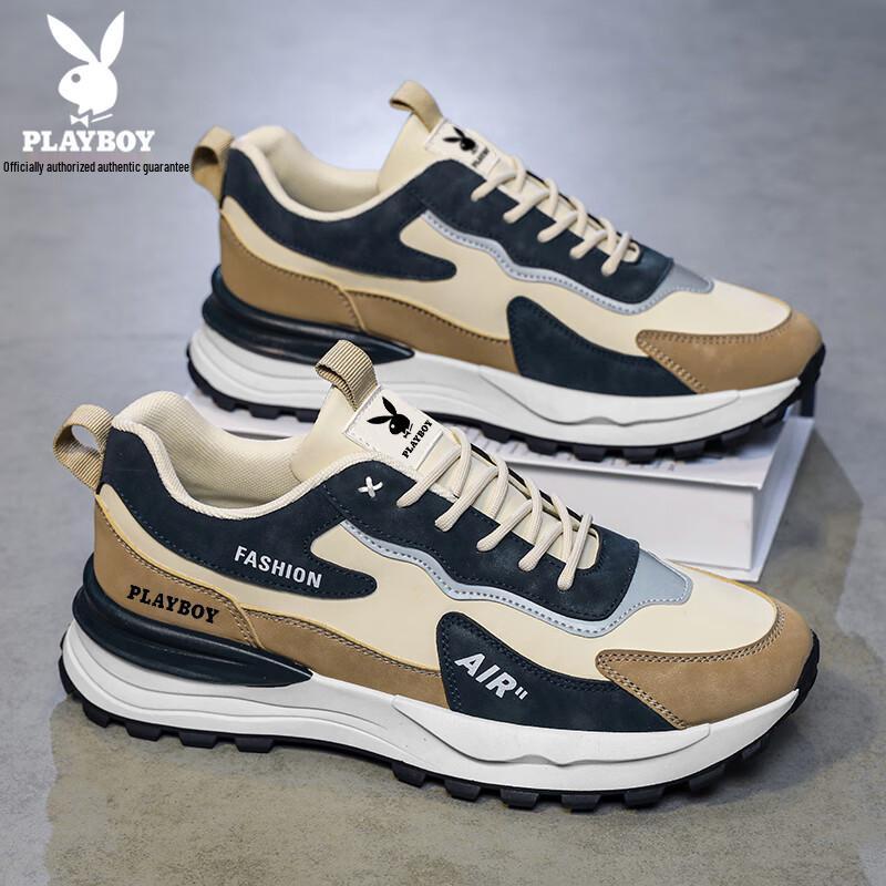 PLAYBOY Men s Thick-Soled Fashion Sports Running Shoes 44