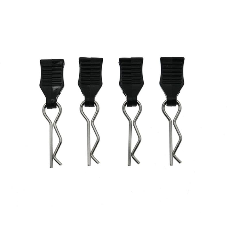 

4Pcs Remote Car Body Shell R Clip Elastic Cotter Pins Plastic Metal Construction for Remote Control Toy Maintenance 1