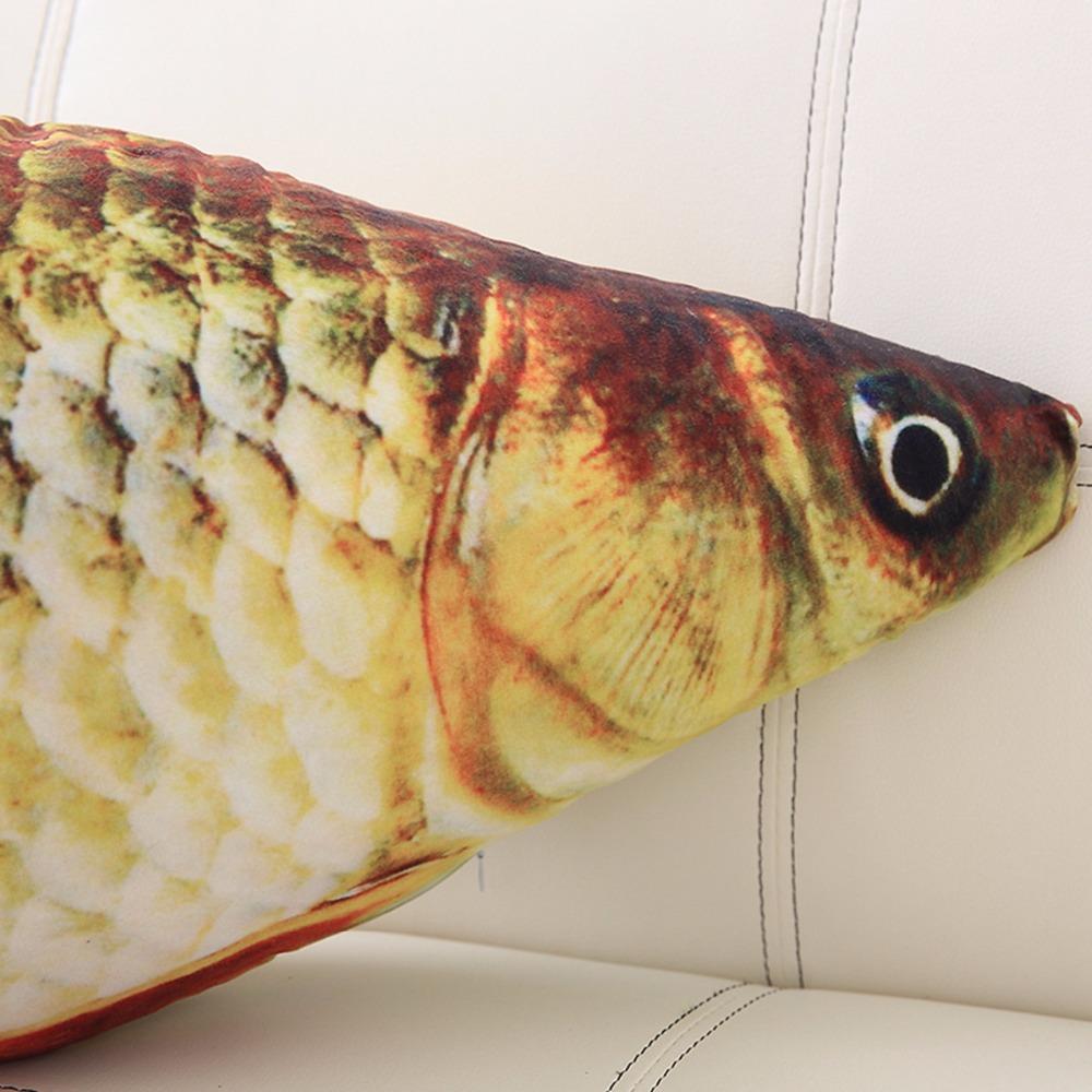 60/75/100/120cm 3D Simulation Carp Plush Toys Stuffed Soft Animal Fish Plush Pillow Creative Sofa Pillow Cushion Gift Kids Toy