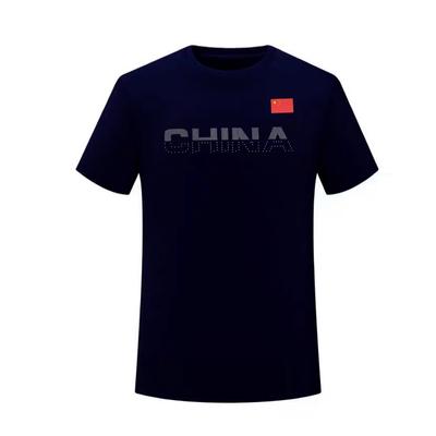 Solid Color Moisture Wicking Breathable Crew Neck Short Sleeve T-Shirt Men Tops Blue AHSU293-1