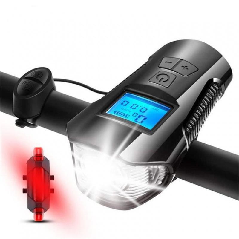 Compteur de Vélo Intelligent & Lumière Rechargeables par USB - Accessoire pour VTT