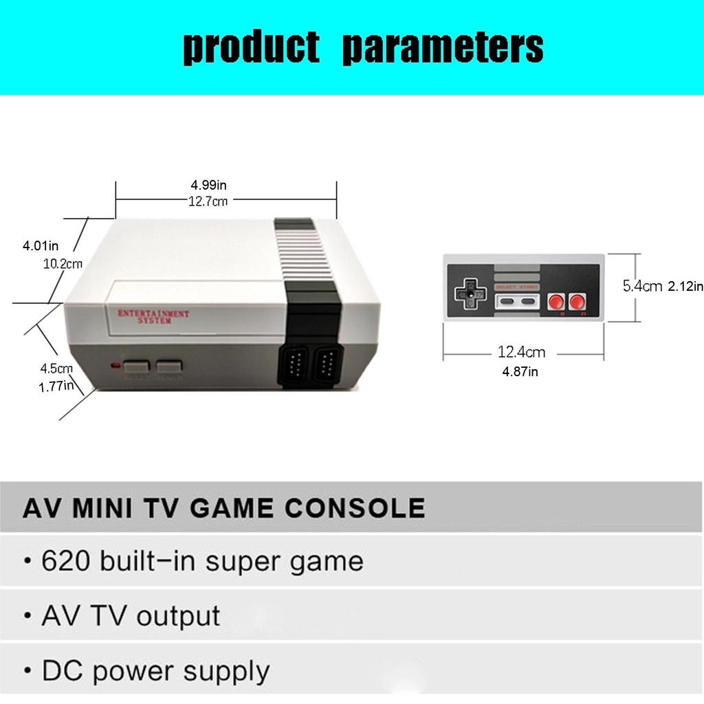 💰Kaufe Classic Mini Video Games Consoles With 620 Games Built In 2  Controllers zum besten Preis im Online-Shop bei Joom