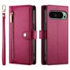 Crossbody Zipper Cards Solt Wallet Leather Case For Google Pixel 9 Pro XL 8 8A 7 7A Bag Pocket Long Lanyard Purse Stand Cover