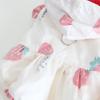 Pet Strawberry Pullable Cotton Skirt Autumn/Winter Dog Coat Teddy Cat Clothing Pet Clothing Designer Dogs Clothes Dog Jacket