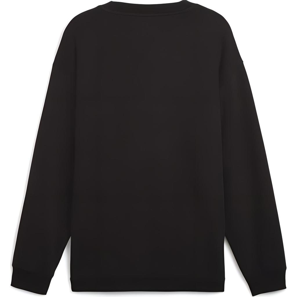 Puma Handwerkliche Modekollektion Einfarbig Offen V-Ausschnitt Einreihiger Strickpullover Unisex-Pullover Schwarz 629967-01
