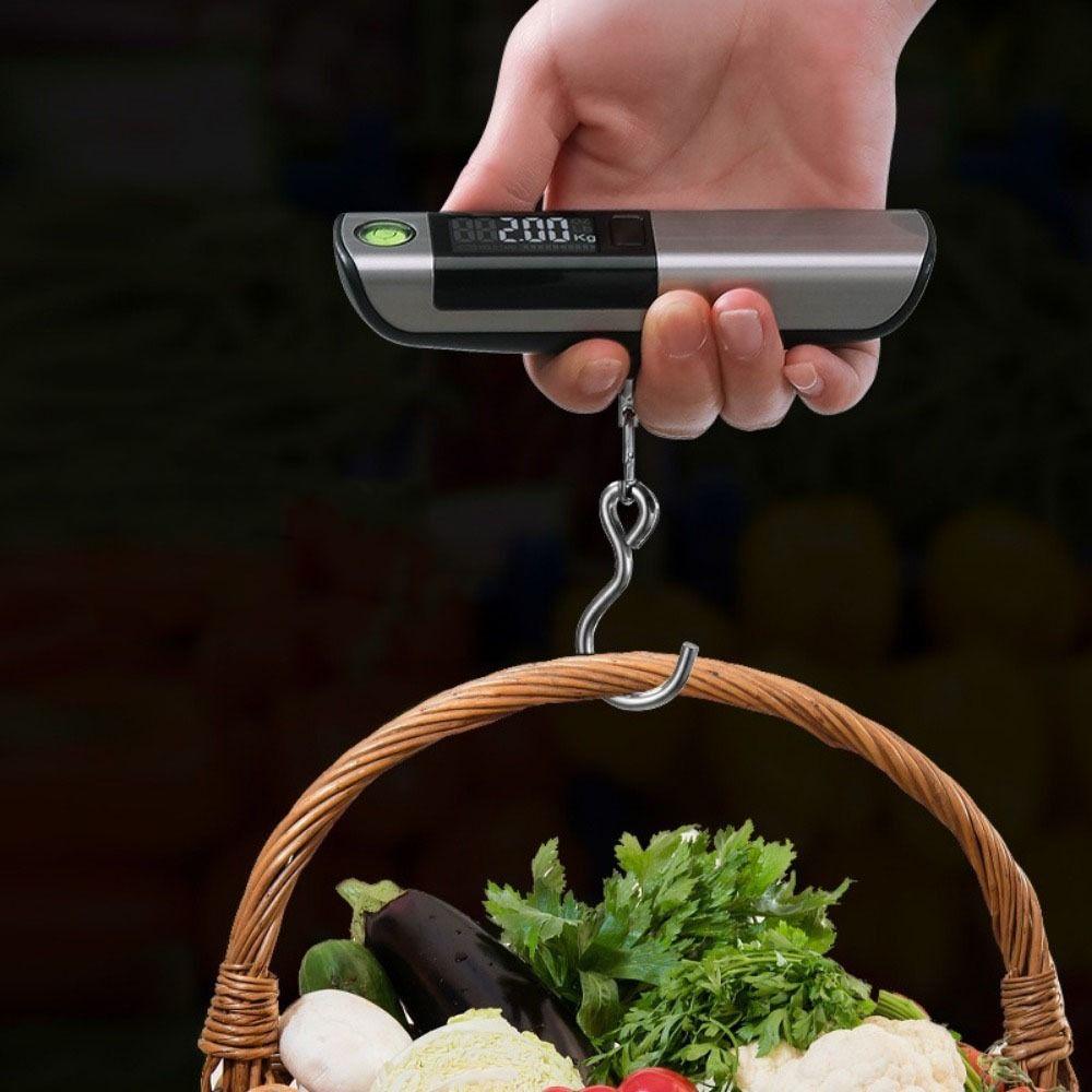 LCD Digital Hand Luggage Scale 50Kg/110Lb Luggage Weigher Electronic Suitcase Scale  Fishing