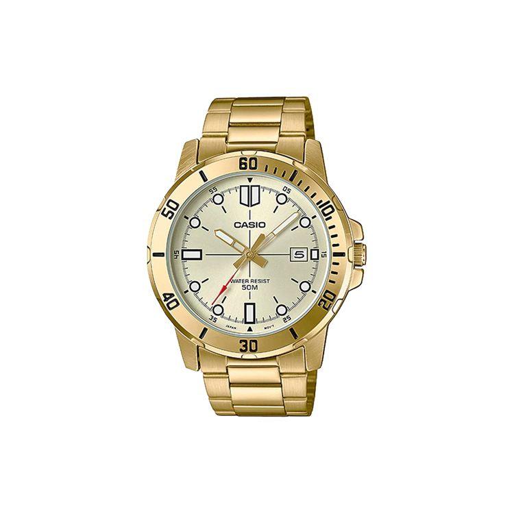 

Casio Standard Series Swordfish Gates Style Divers Ocean Heart Quartz Movement Stainless Steel Strap Men watches Gold MTP-VD01G-9E Regular Watch Box,Gold Watch Case