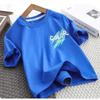 Teen Boys Clothing Set Summer Letter Graffiti Short Sleeve T Shirt Shorts Suit Kids Casual Outfit
