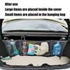 Car Trunk Net Elastic Truck Bed Organizer Multifunction Trunk Hangable Bag With 4 Carabiners High Load Bearing Trunk Net