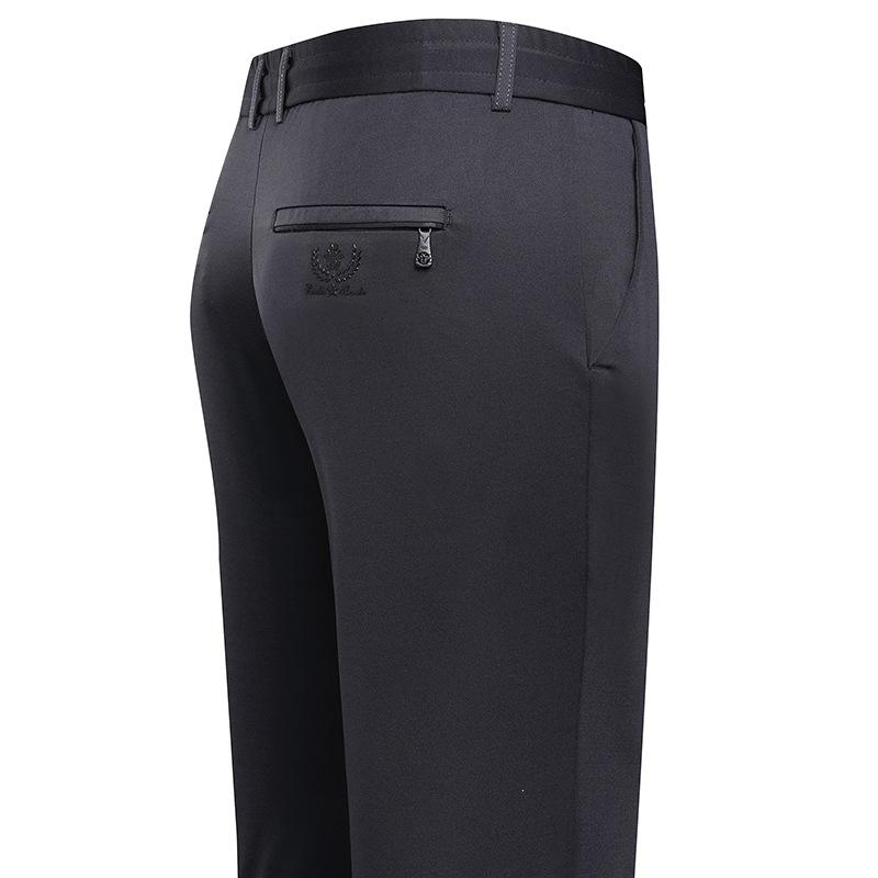 New Recommendation, Spring and Summer Thin Loose Men's Pants, Straight Middle-aged and Elderly Men's Elastic Waist High Waist Casual Pants
