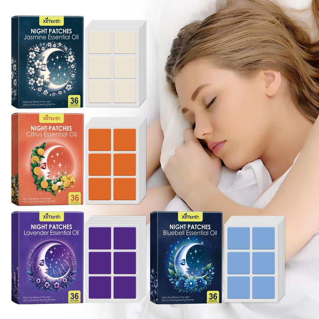 Relaxing Jasmine Lavender Citrus And Bluebell Sleep Patches For Enhanced Sleep Quality And Comfort 36 Pieces Oem Collection