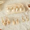 Beach Resort Style Faux Shell Fake Starfish Pendant Earrings Ladies Personalized Bohemian Holiday Party Accessories Gifts