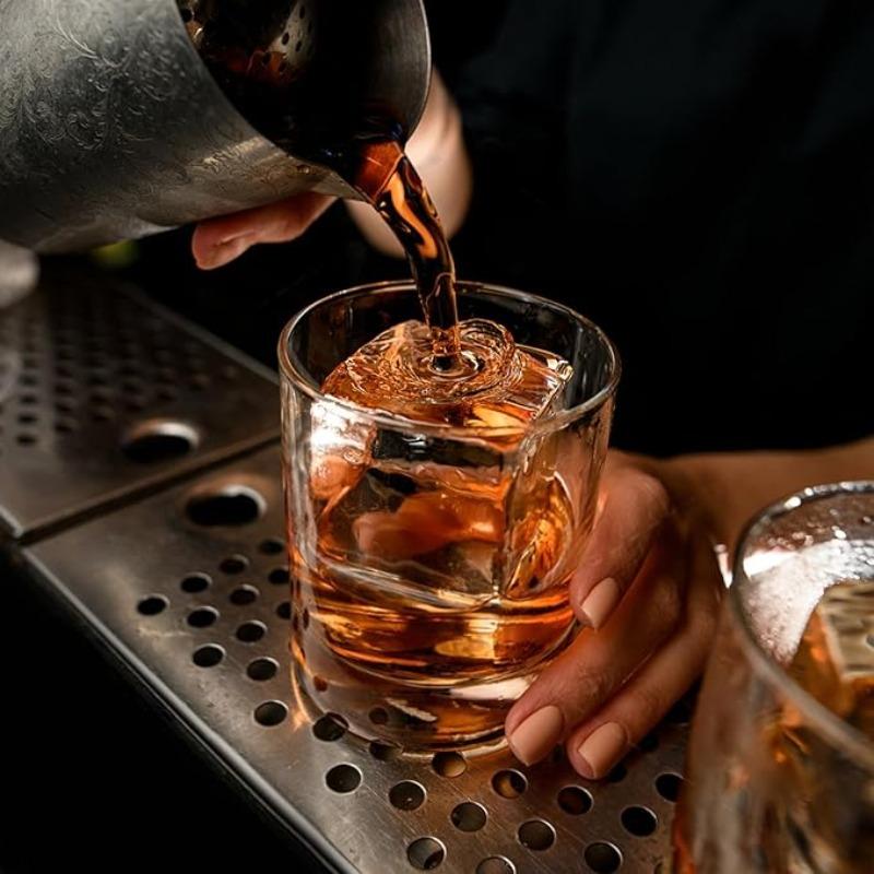 Ice Ball Mold Stackable Slow Melt Spherical Ice Cube Tray for Whiskey Cocktails Food Grade Reusable DIY Ice Maker
