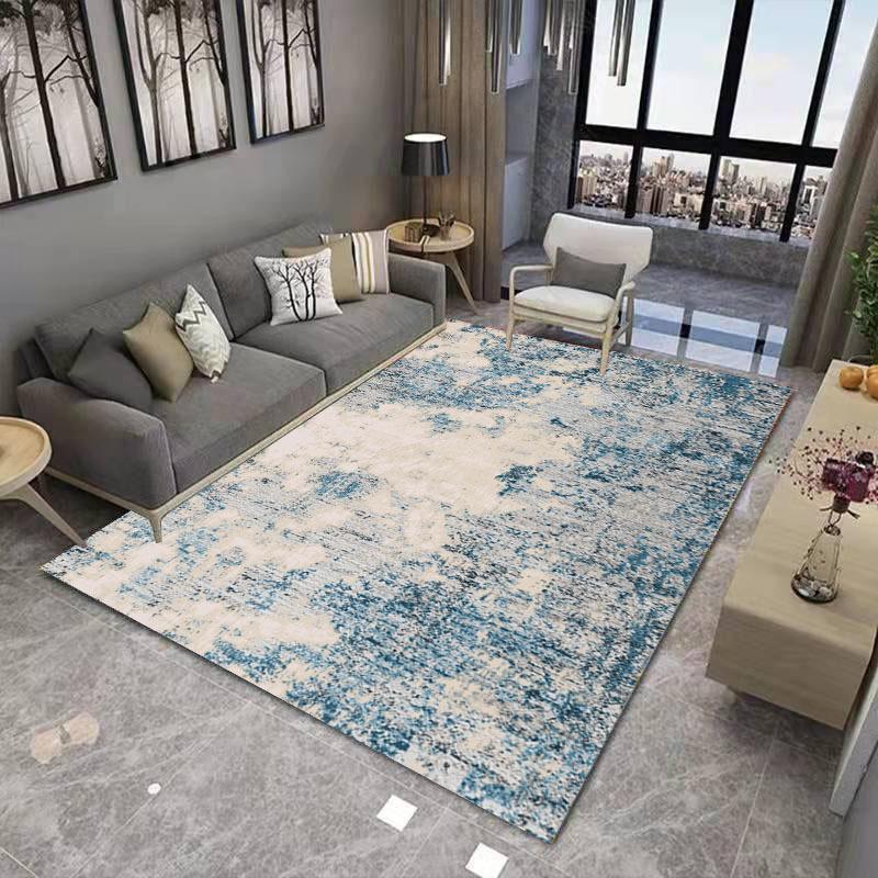 Chinese Ink Painting Living Room Decoration Carpet Abstract Art Geometric Bedroom Large Area Carpet
