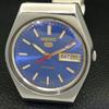 GENUINE VINTAGE SEIKO 5 AUTOMATIC 6309A JAPAN MENS BLUE DIAL WATCH A702621-1 R209-a702621