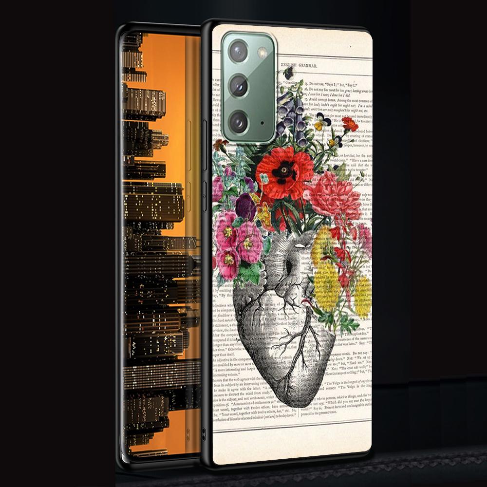 Medical Human Organs Brain Meridian Kidney Case for Samsung Galaxy Note 20 Ultra 10 9 8 M31 M30s M51 M31s M52 5G Phone Cover